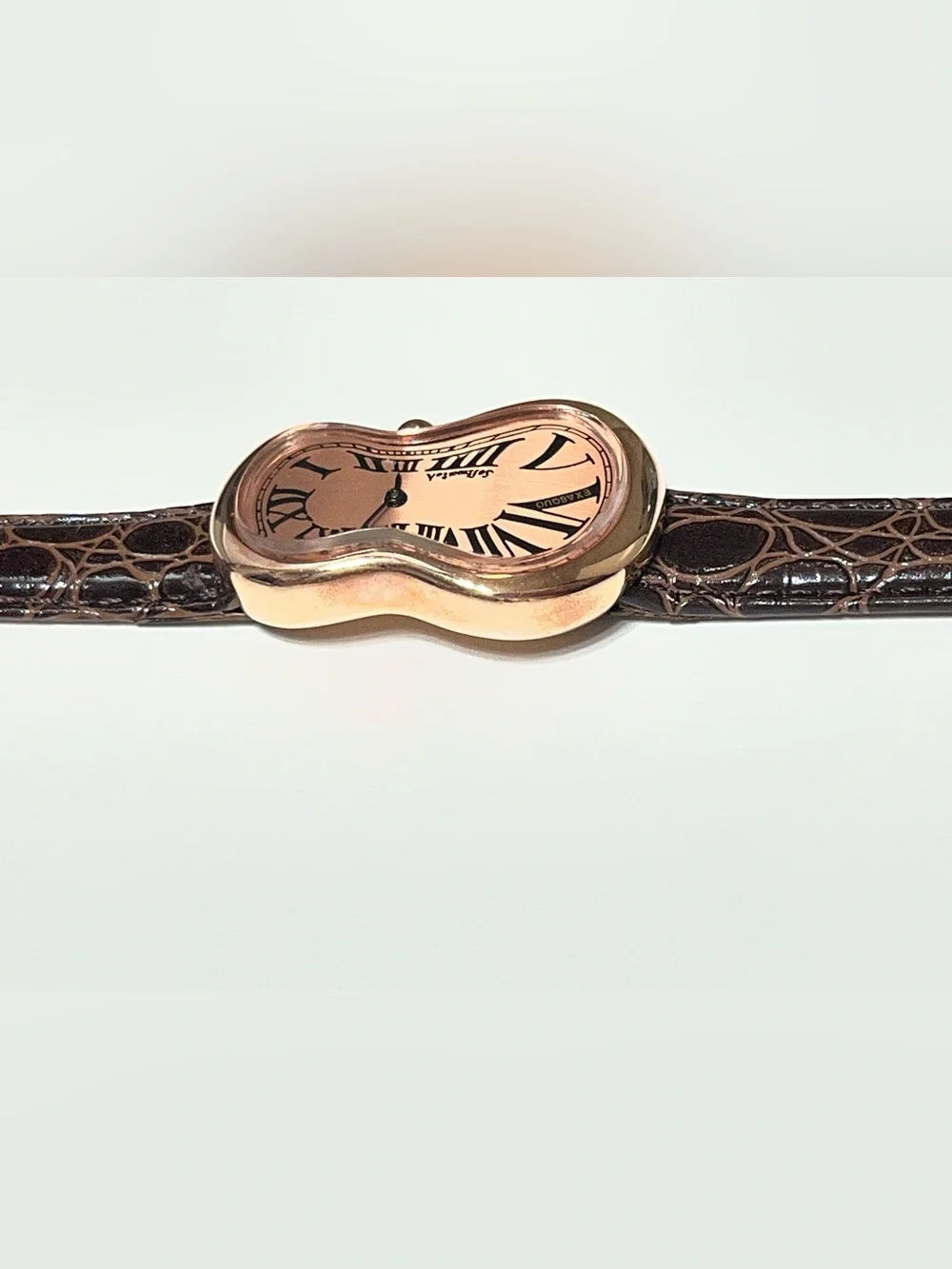 Rare Salvador Dali Softwatch By EXAEQUO Rose Gold Vintage Large watch 92010